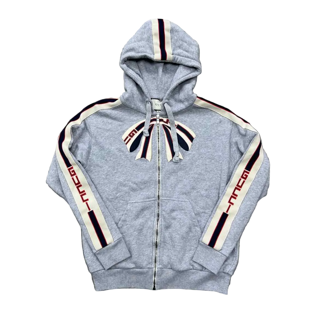 Gucci Zip Up "BOW" Grey Used Size XS