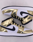 Air Jordan (GS) 1 Mid "Metallic Gold" 2020 New Size 6.5Y