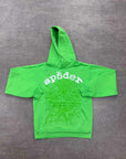 Sp5der Hoodie "LEGACY" Green New Size XL