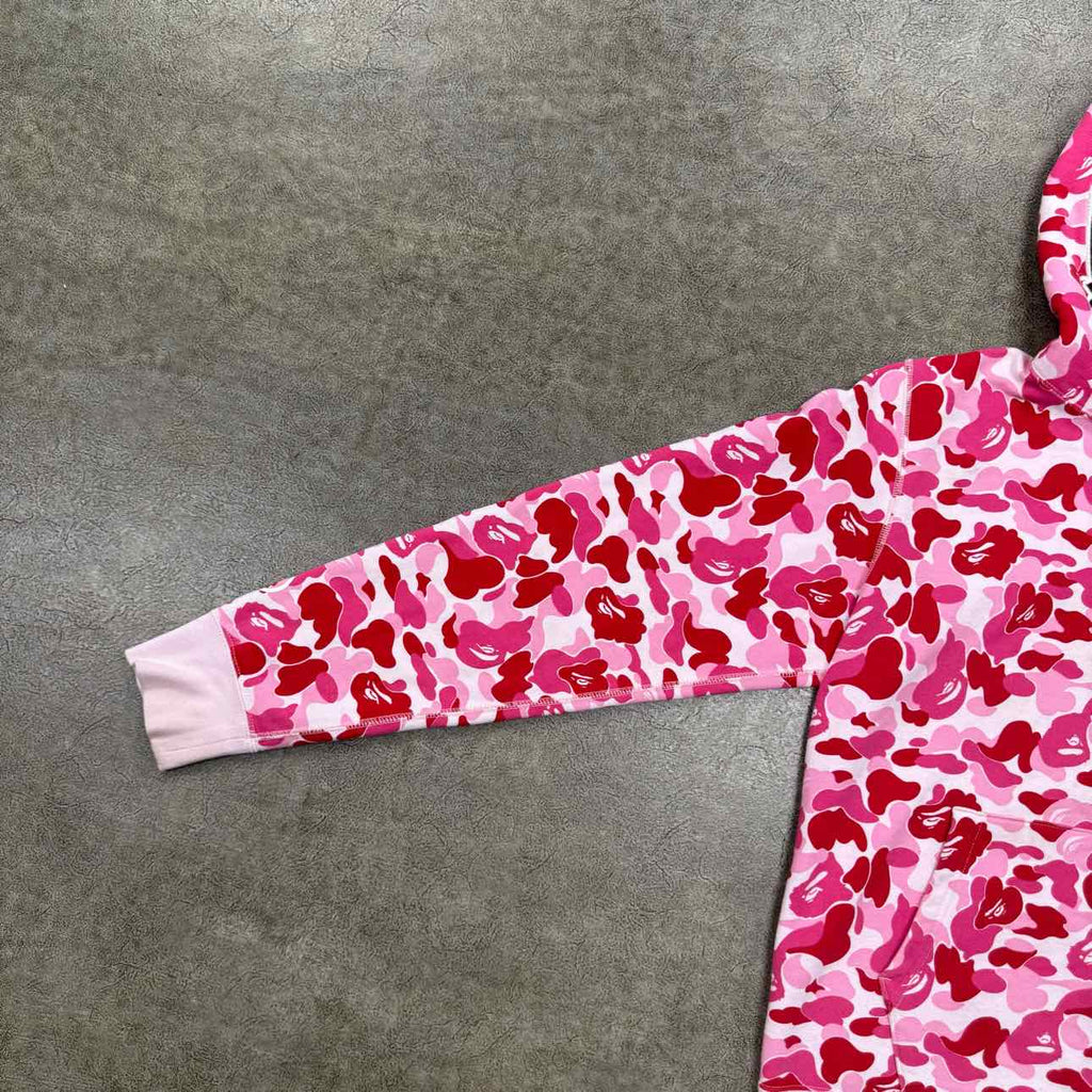 Bape Hoodie "ABC CAMO" Pink Used Size M