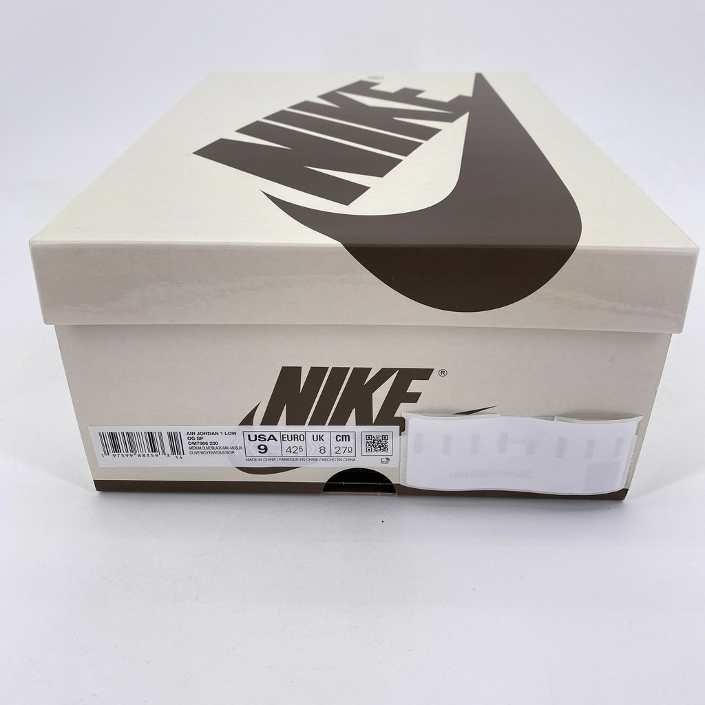 Air Jordan 1 Low OG SP "Travis Scott Medium Olive" 2024 New Size 9