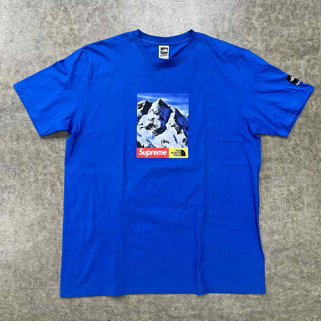 Supreme T-Shirt "MOUNTAIN" Blue New Size XL