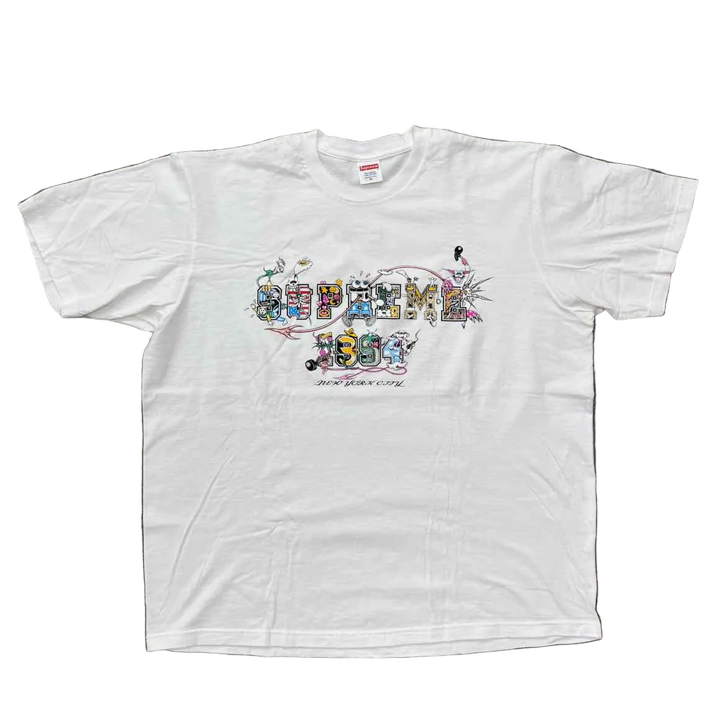 Supreme T-Shirt "VARSITY" White Used Size XL