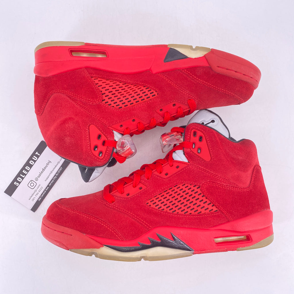 Air Jordan 5 Retro "Red Suede" 2017 Used Size 8.5