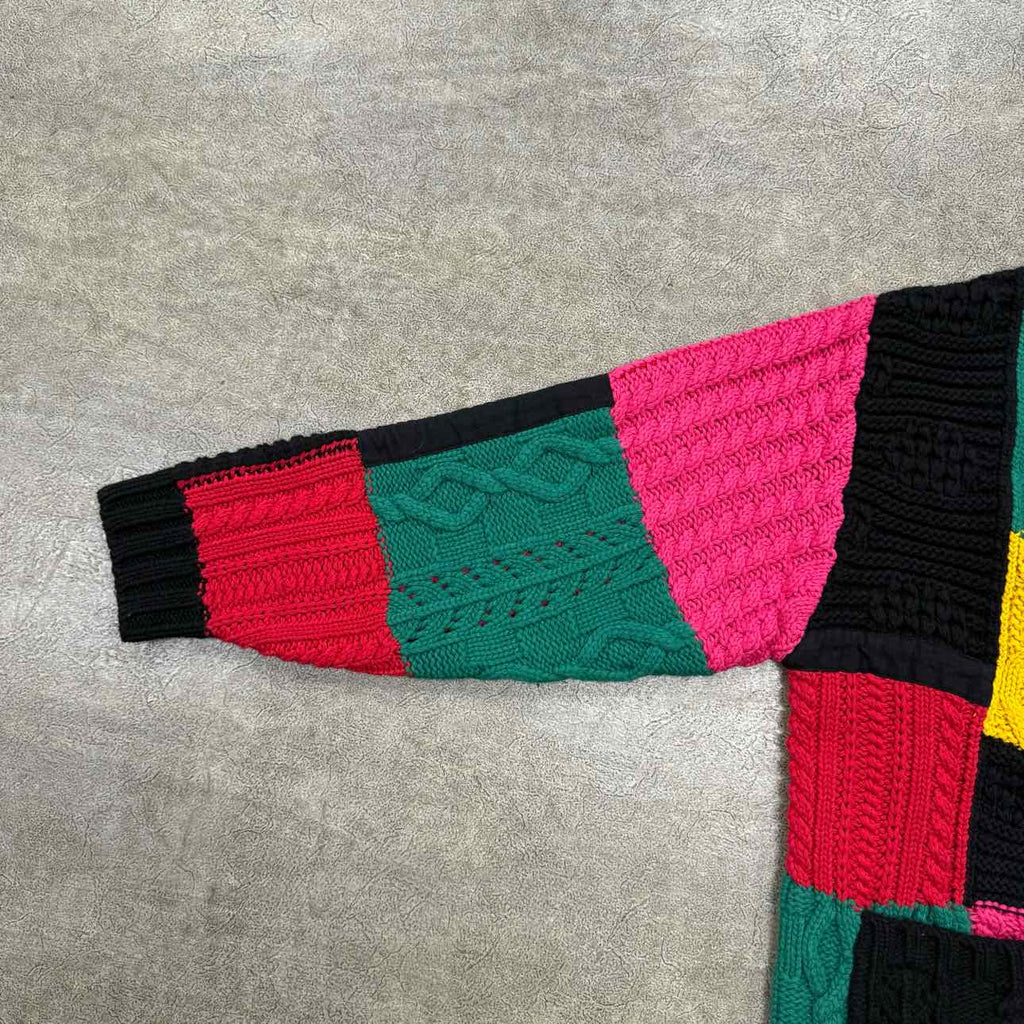 Supreme Cardigan "PATCHWORK" Multi-Color Used Size M