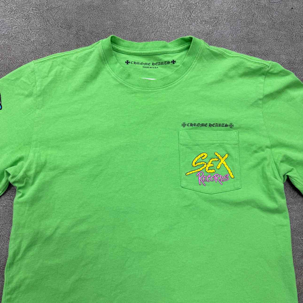 Chrome Hearts Long Sleeve "SEX RECORDS" Neon Used Size M