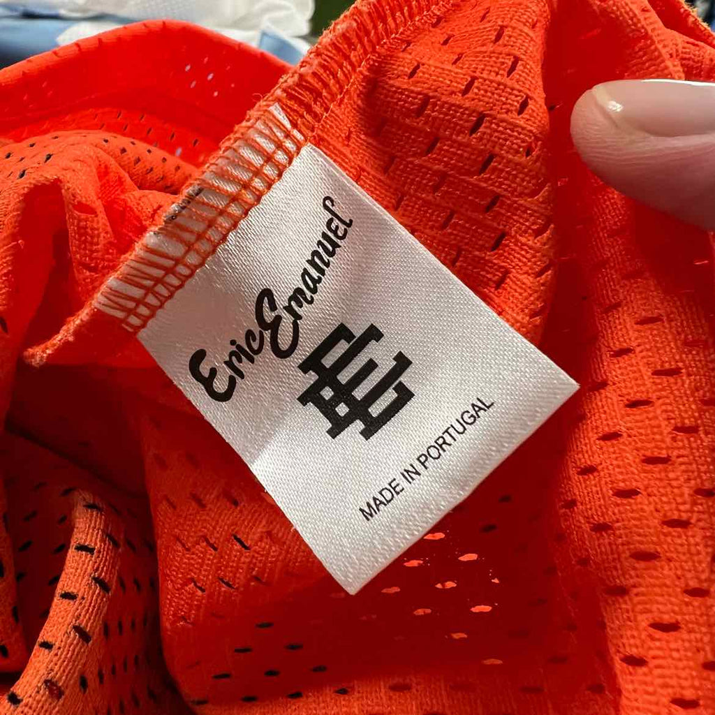 Eric Emanuel Jersey "LIGHTNING" Orange Used Size XL