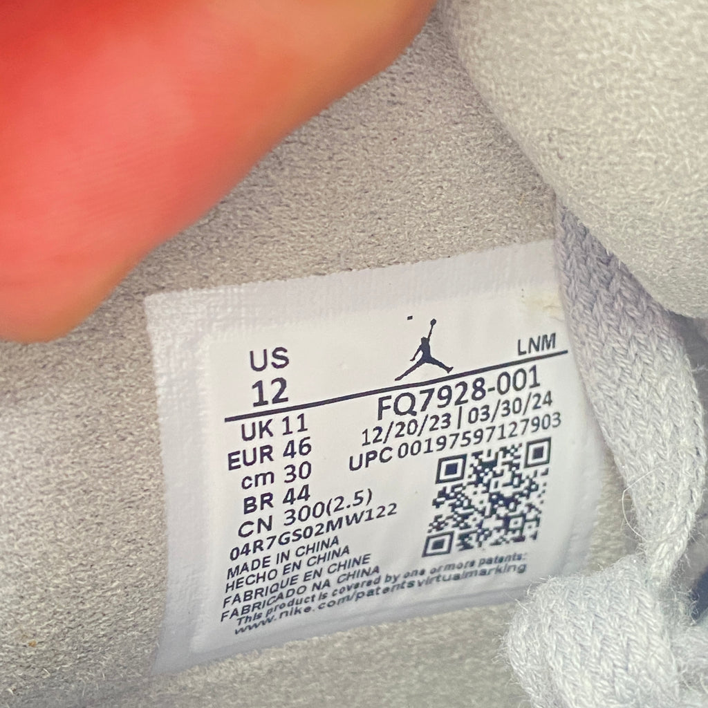 Air Jordan 4 Retro "Wet Cement" 2024 New Size 12