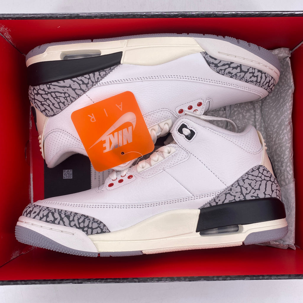 Air Jordan 3 Retro "White Cement Reimagined" 2023 New Size 8.5