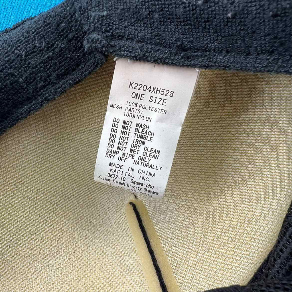 Kapital Trucker Hat "MEN LOVE CATS" Used Blue Size OS