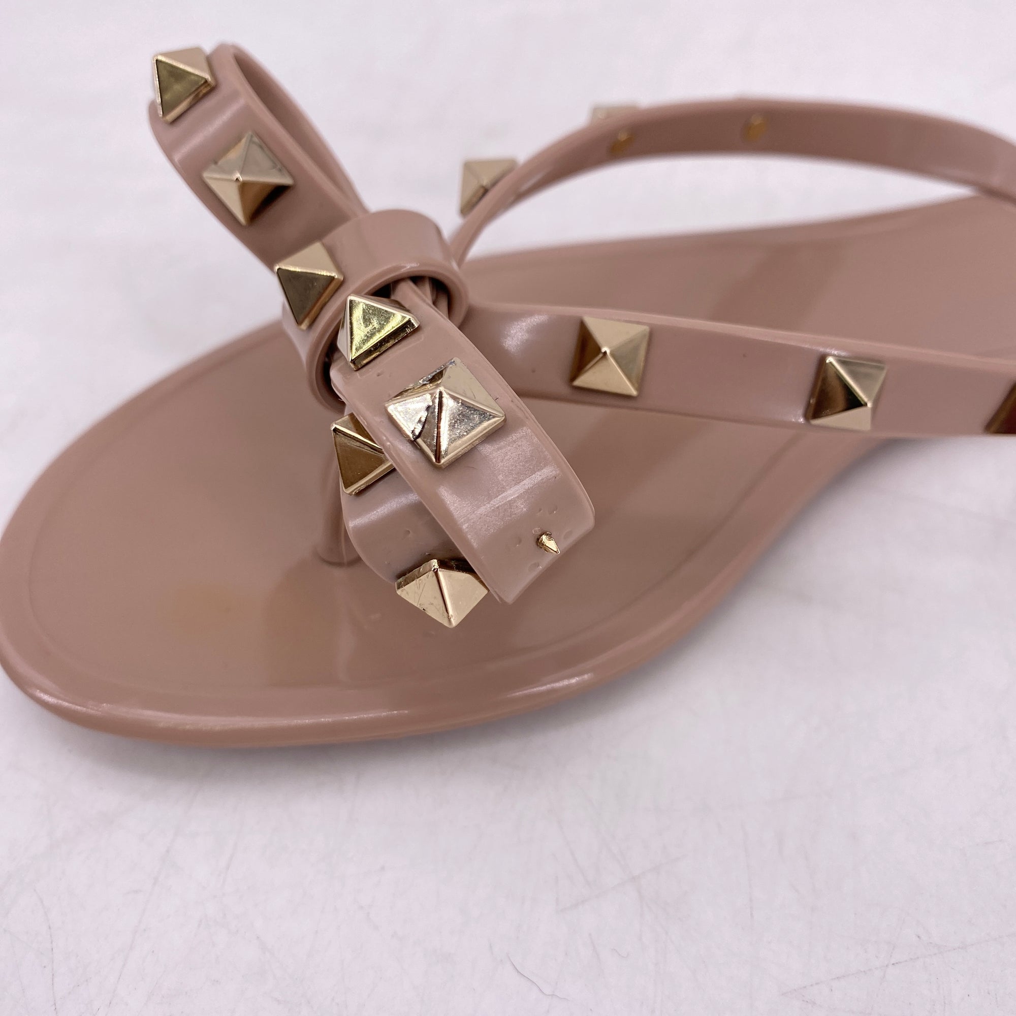 Valentino Flip Flops &quot;Rockstud Jelly&quot;  Used Size 37W