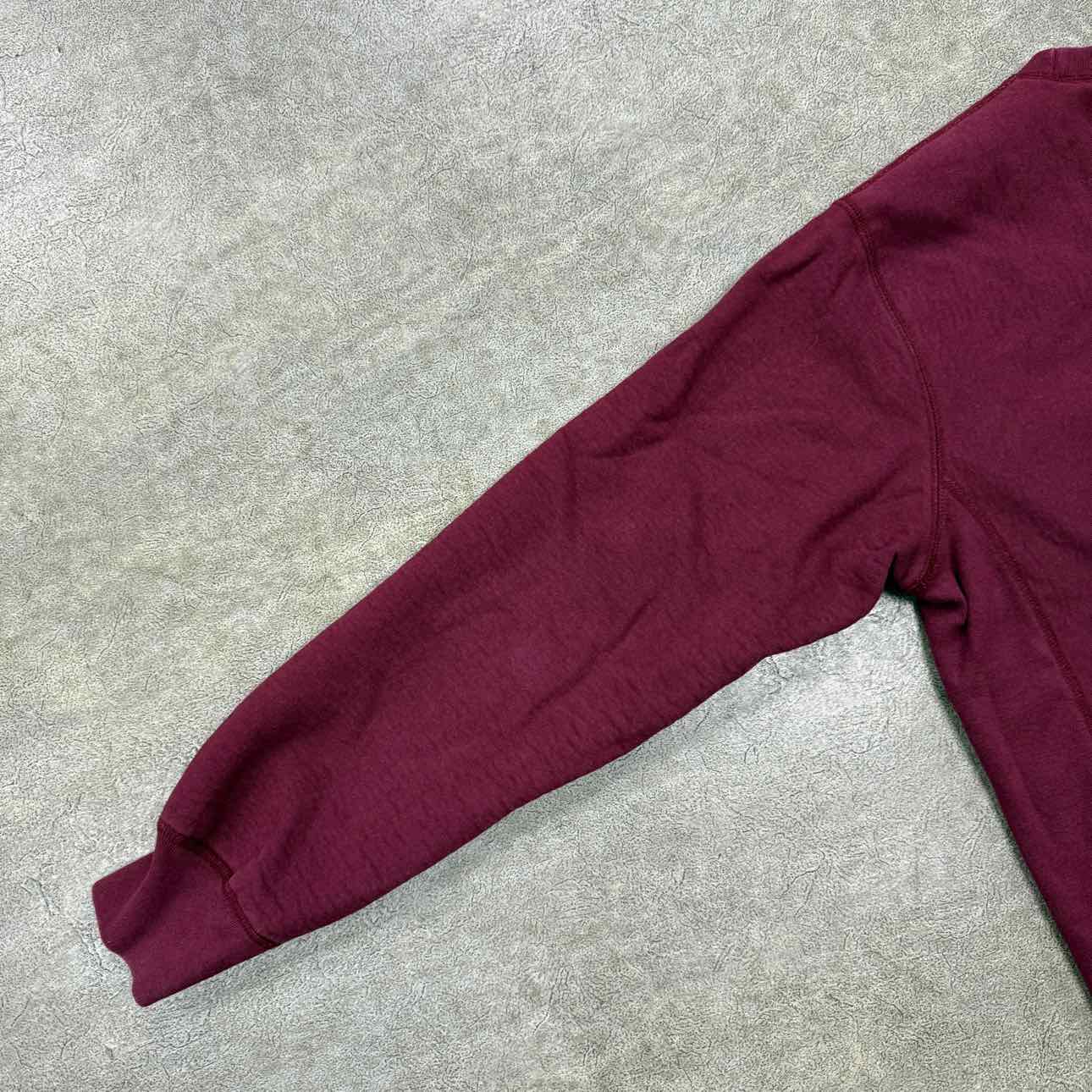 Supreme Crewneck Sweater &quot;BRUSH SCRIPT&quot; Maroon Used Size L