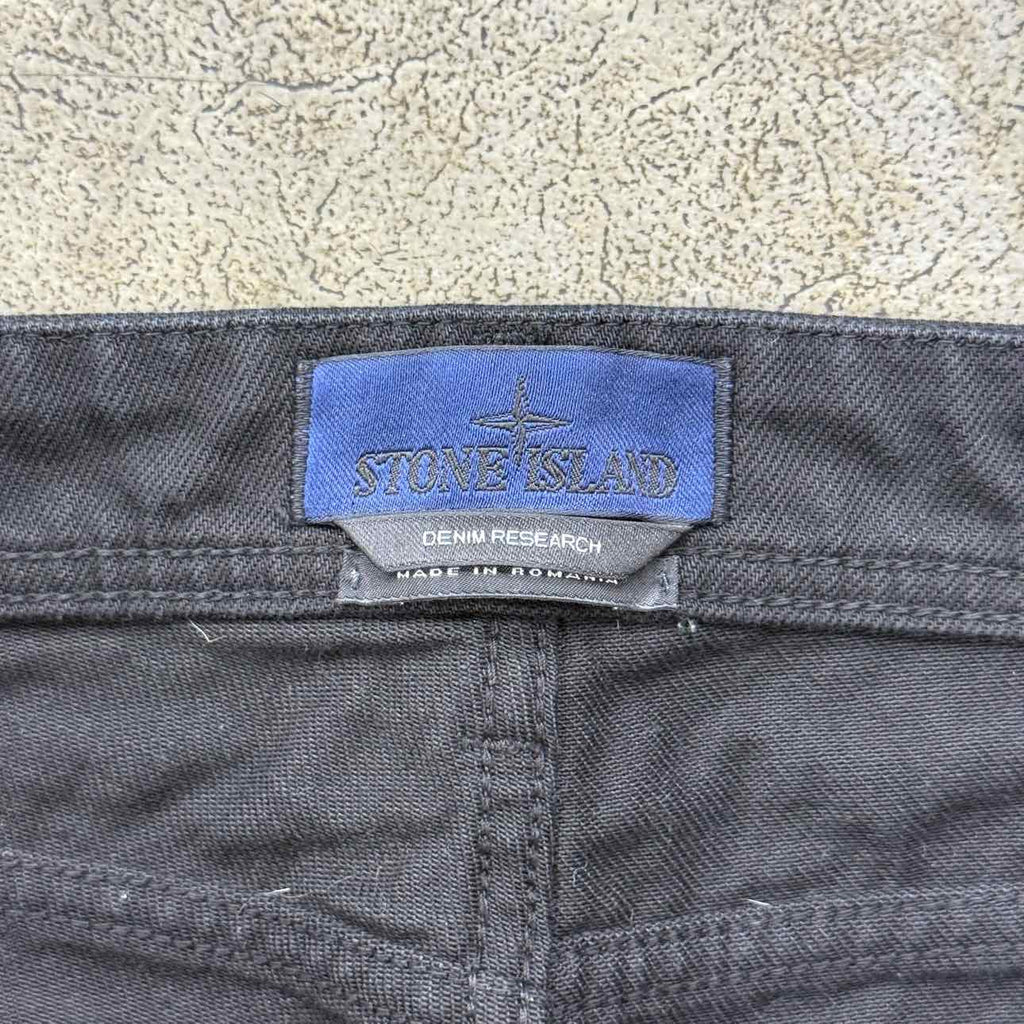 Stone Island Jeans "PATCH" Black Used Size 36