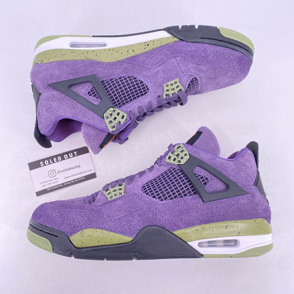Air Jordan (W) 4 Retro "Canyon Purple" 2022 Used Size 12.5W