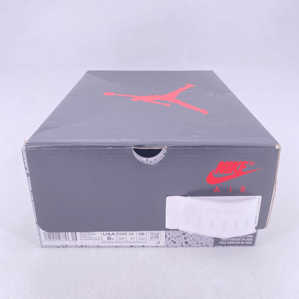 Air Jordan (GS) 5 Retro "Fire Red Black Tongue" 2025 Used Size 6Y