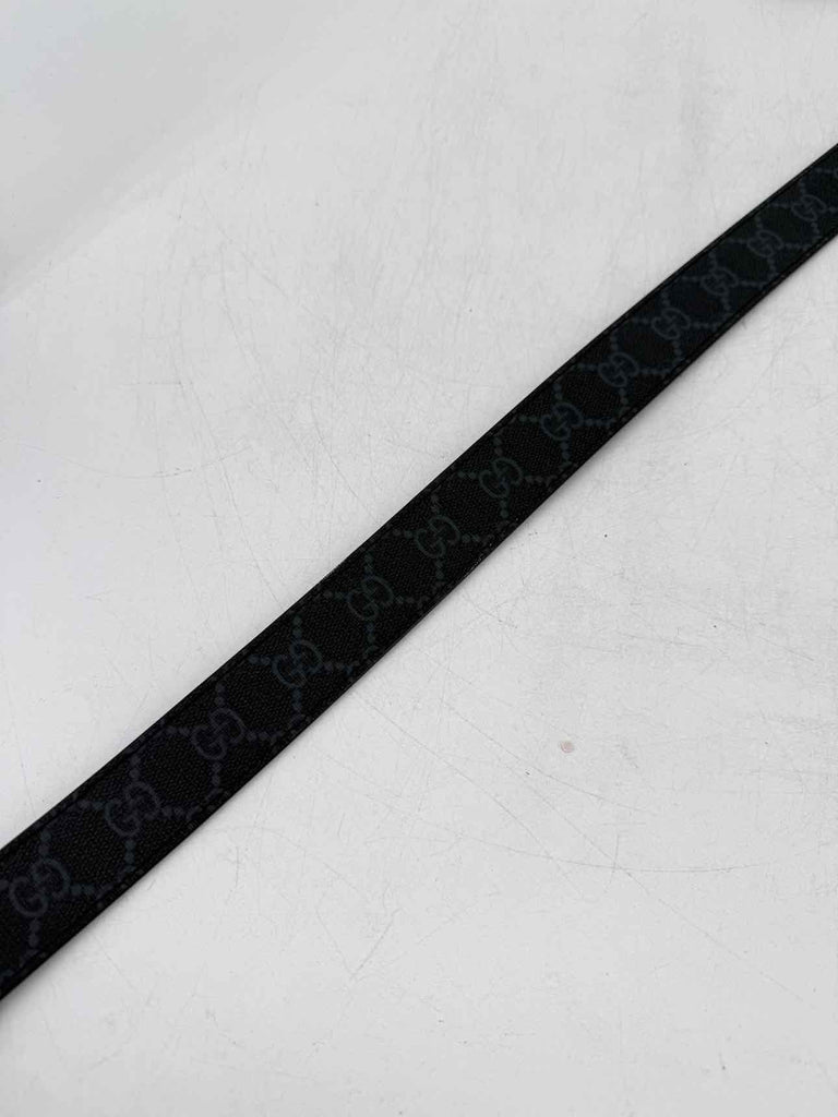 Gucci Belt "MONOGRAM" New Black Size 95