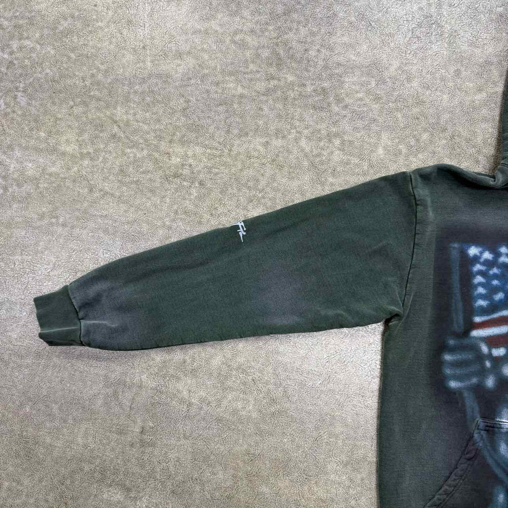 Travis Scott Hoodie "ONE NIGHT IN UTOPIA" Olive Used Size L