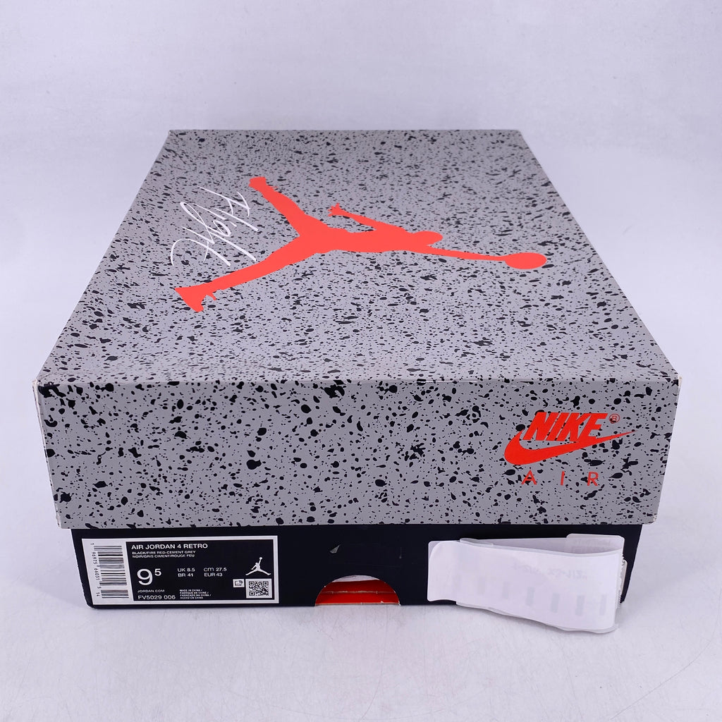 Air Jordan 4 Retro "Bred Reimagined" 2024 New Size 9.5