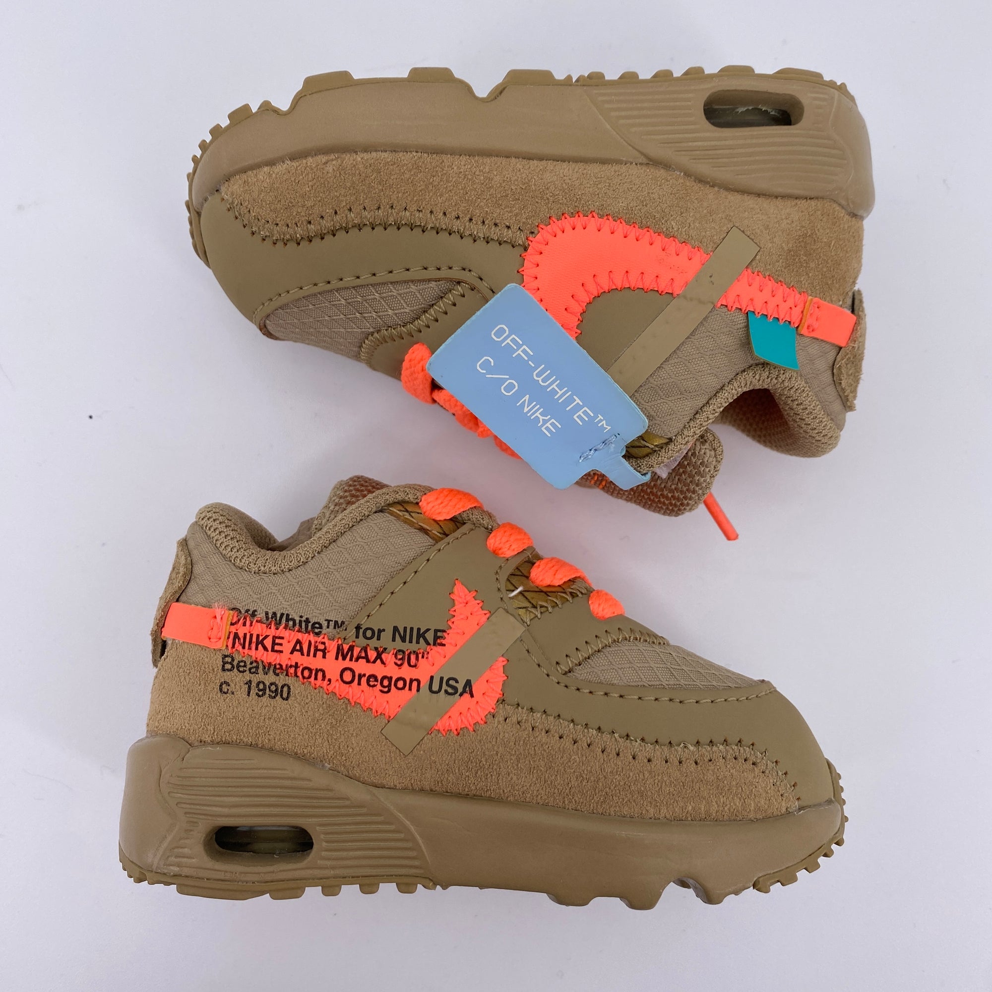 Nike (TD) Air Max 90 &quot;Desert Ore&quot; 2019 New Size 4c