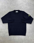 Stone Island Knit Crewneck "PATCH LOGO" Black Used Size M