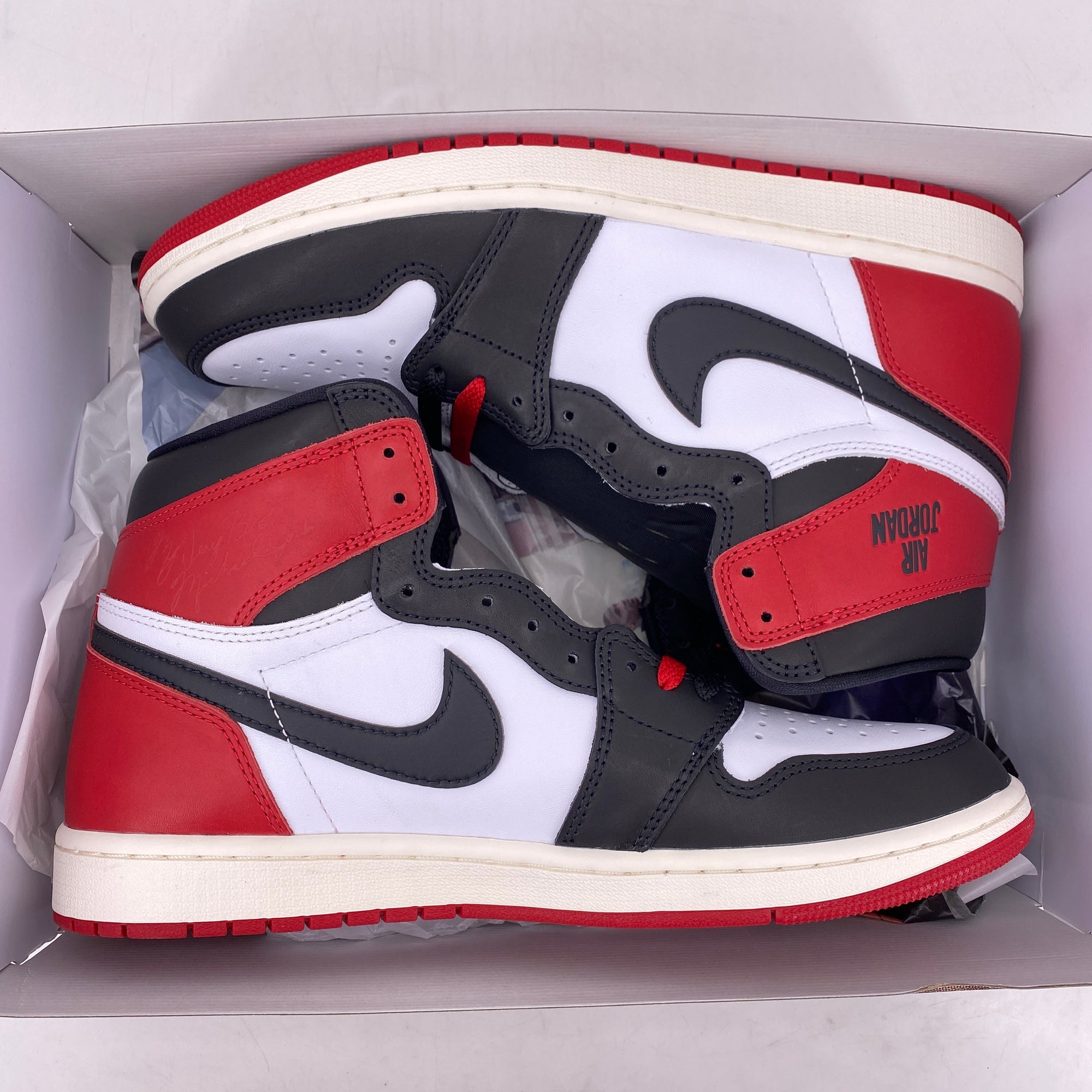 Air Jordan 1 Retro High OG &quot;Black Toe Reimagined&quot; 2025 New Size 10.5