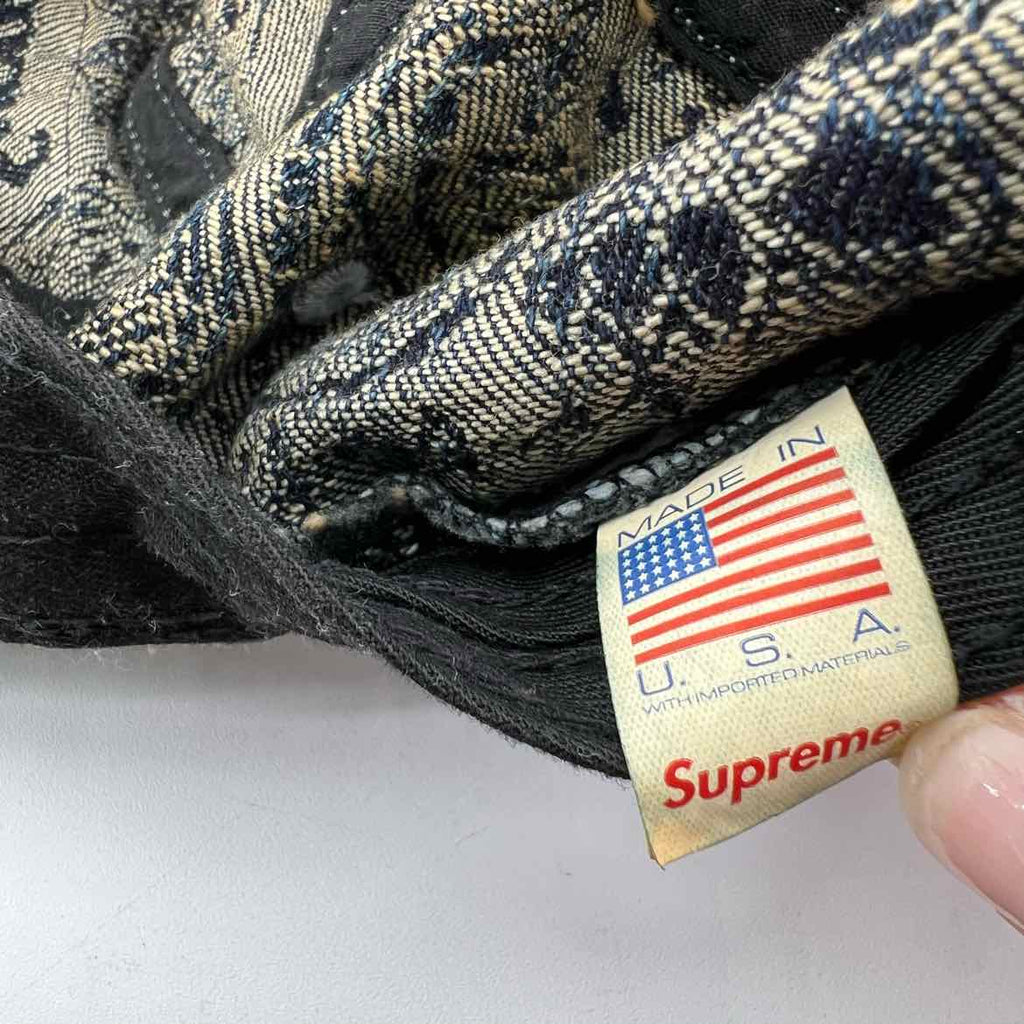 Supreme Camp Cap "DENIM" Used Blue Size OS