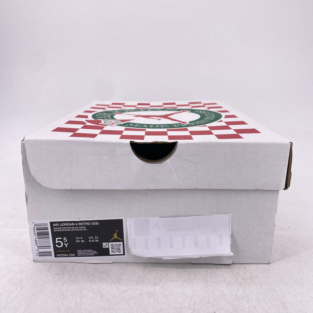 Air Jordan (GS) 4 Retro "Pizza" 2025 New Size 5.5Y