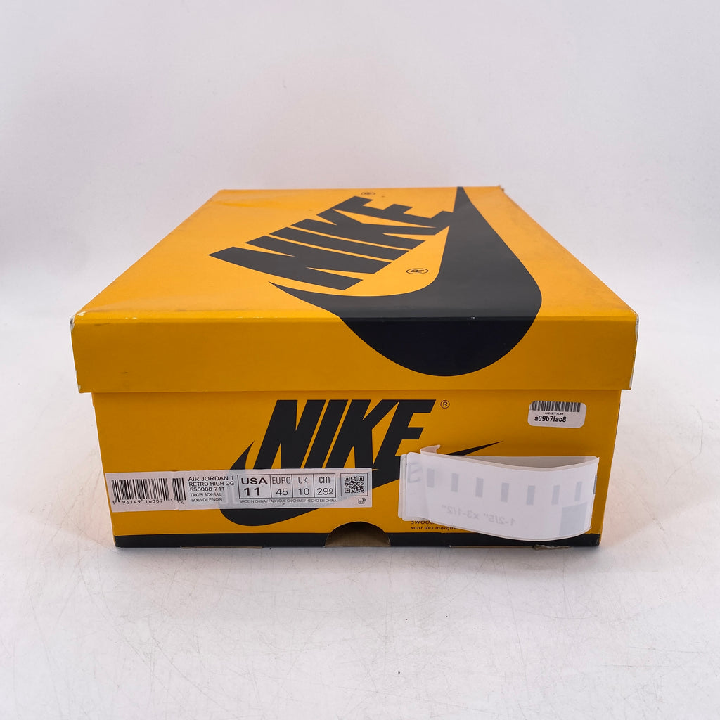 Air Jordan 1 Retro High OG "Taxi" 2022 New Size 11
