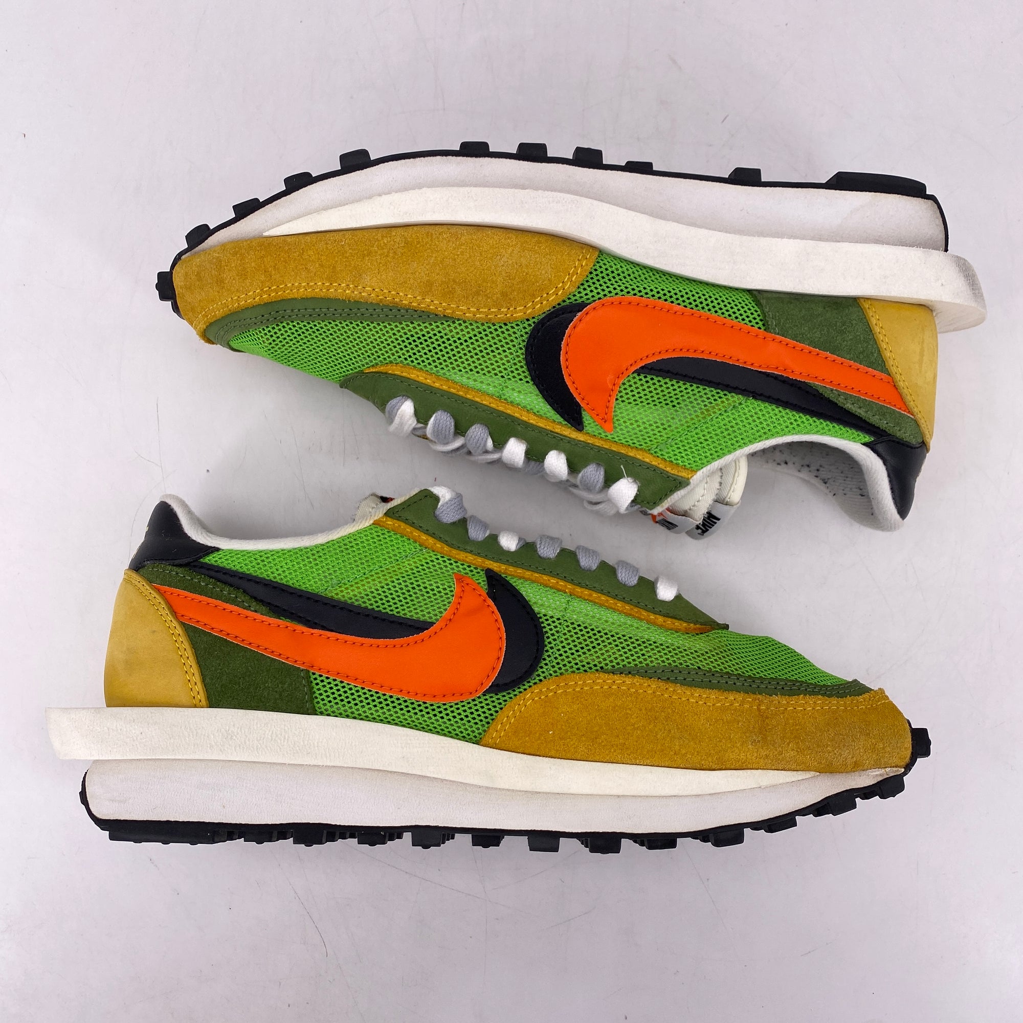 Nike LD WAFFLE / Sacai &quot;Green Gusto&quot; 2019 Used Size 8.5