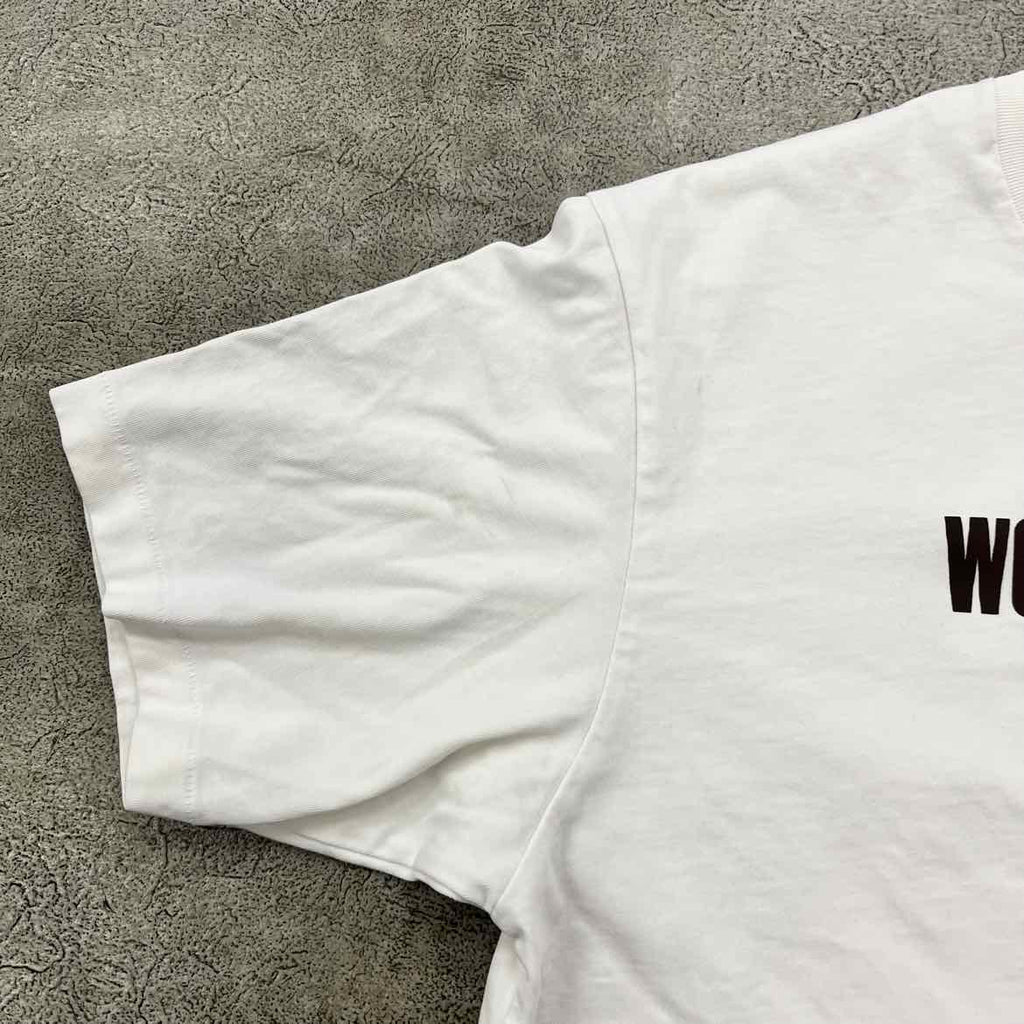 Bape T-Shirt "SLOGAN" White Used Size S
