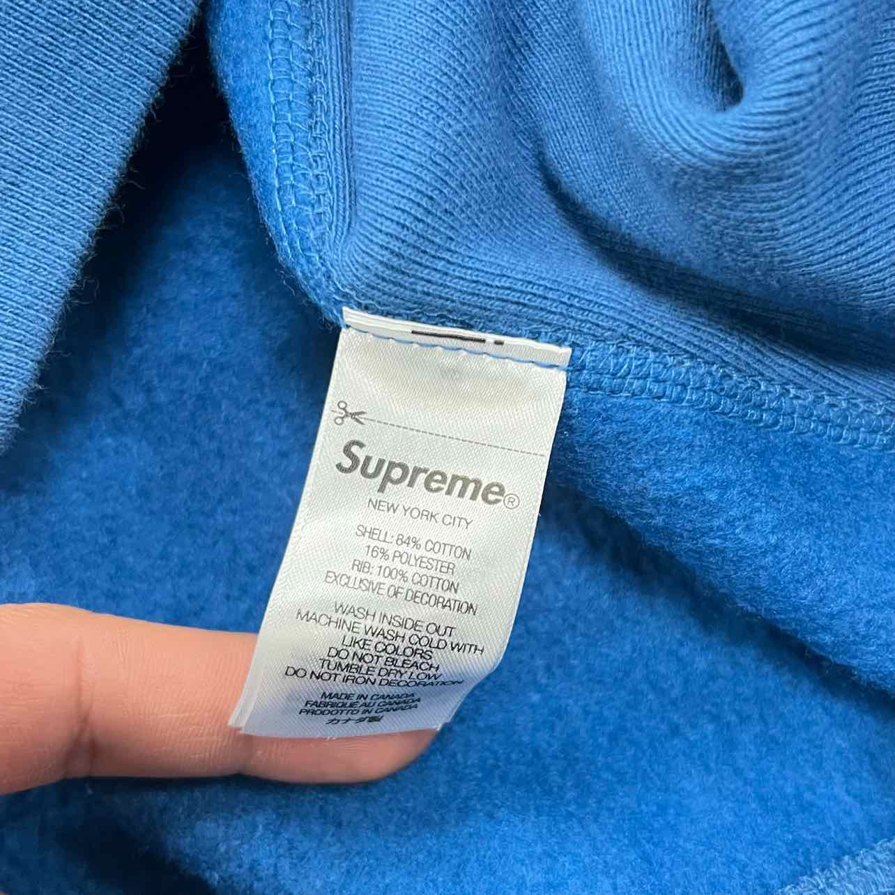 Supreme Hoodie &quot;BOX LOGO&quot; Blue Used Size S