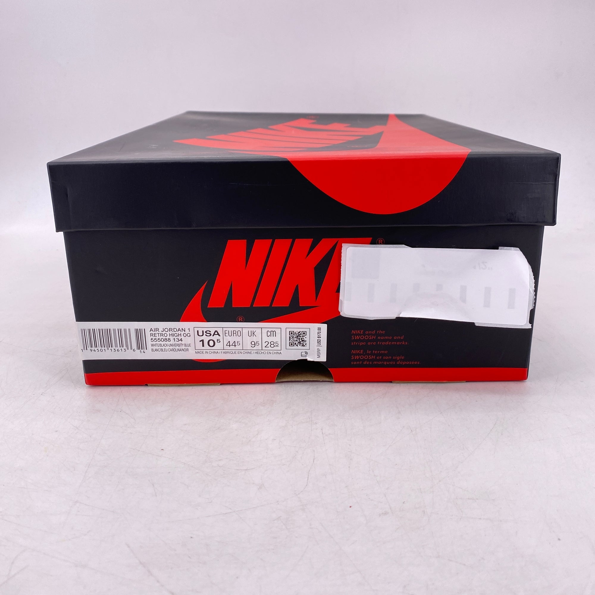 Air Jordan 1 Retro High OG &quot;University Blue&quot; 2021 New Size 10.5