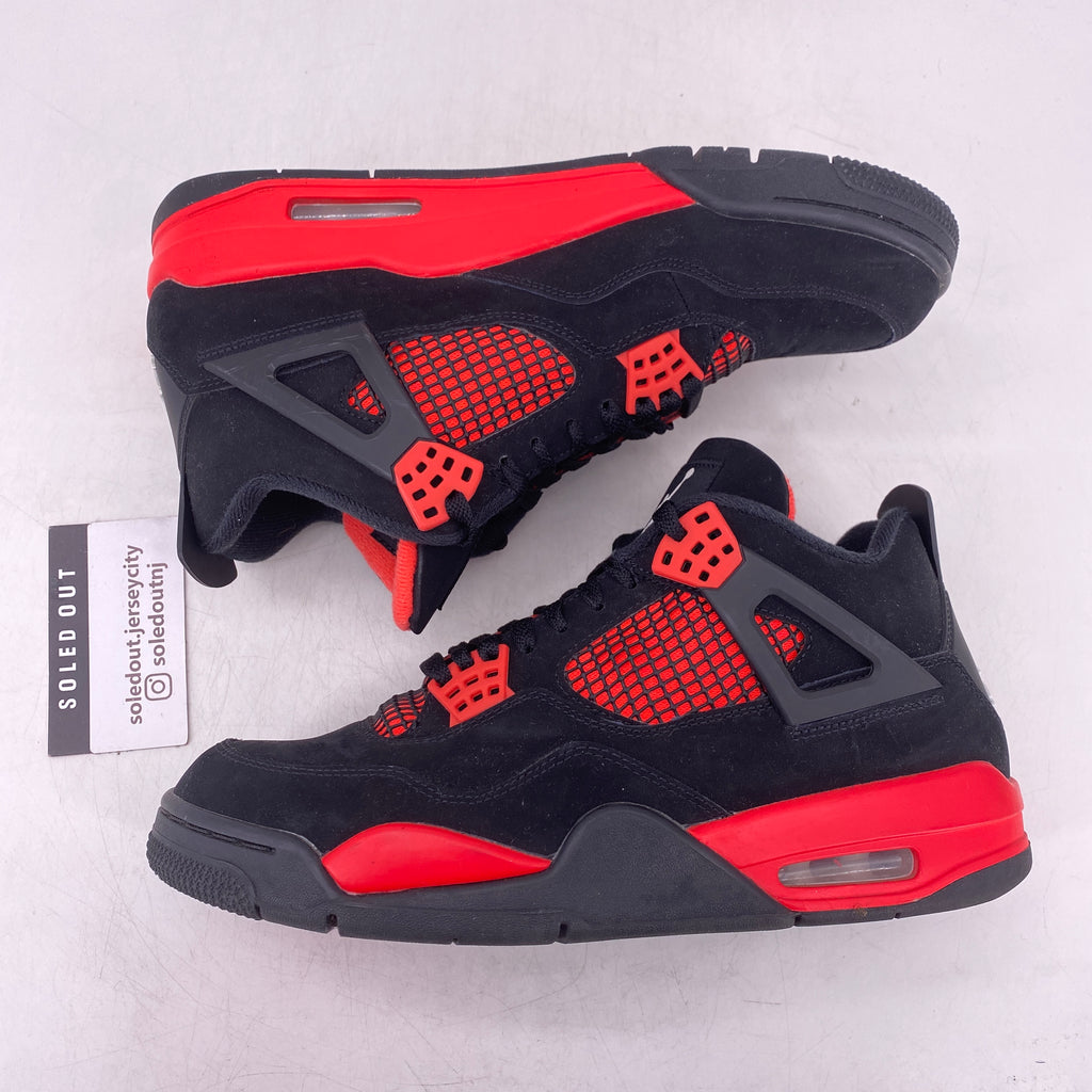 Air Jordan 4 Retro "Red Thunder" 2022 Used Size 9.5