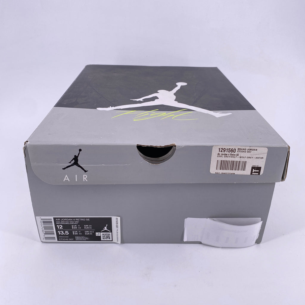 Air Jordan 4 Retro "Se 95 Neon" 2020 Used Size 12