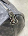 Louis Vuitton Duffle Bag "KEEPALL 55" Used Black Size 55