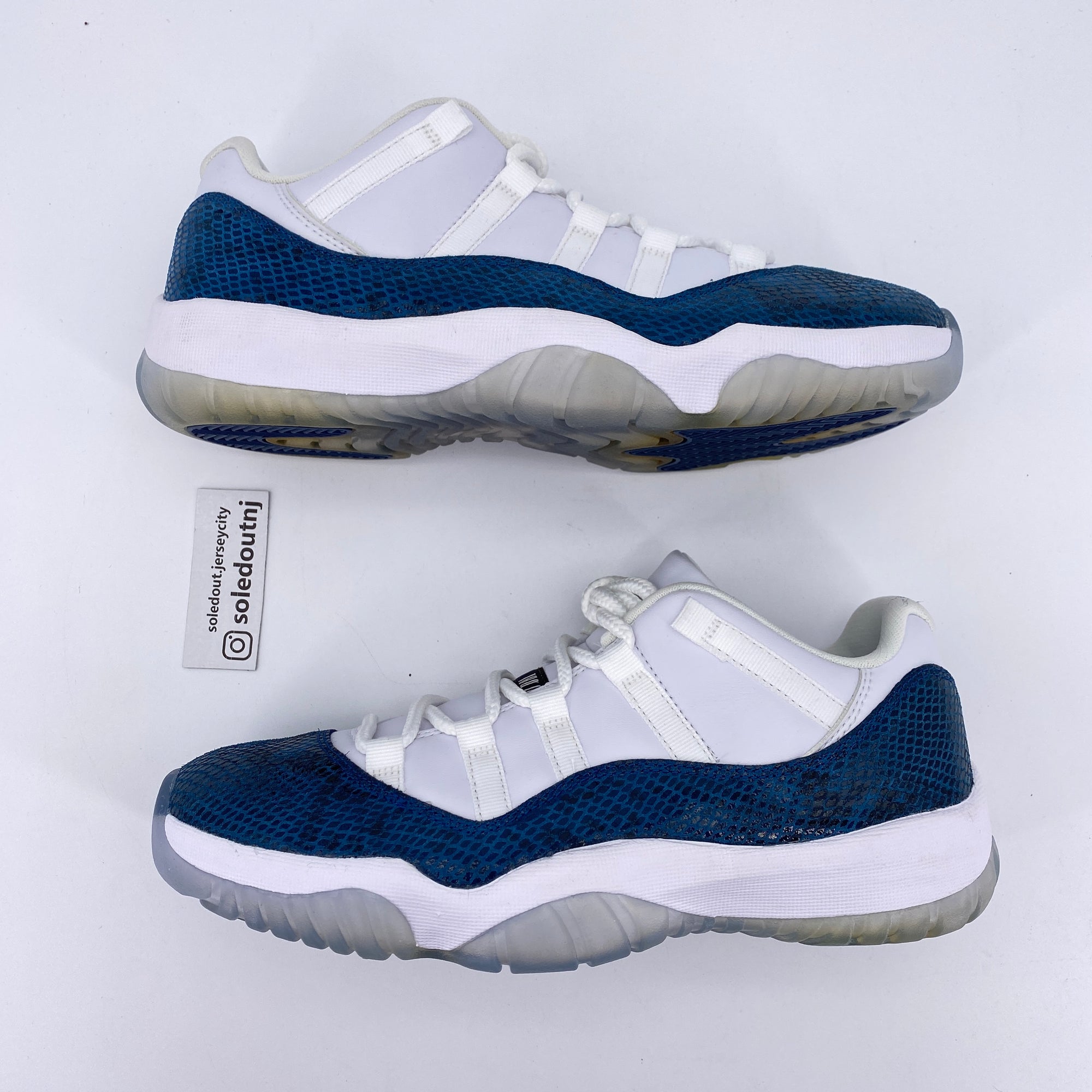 Air Jordan 11 Retro Low &quot;Snake Navy&quot; 2019 New Size 8.5