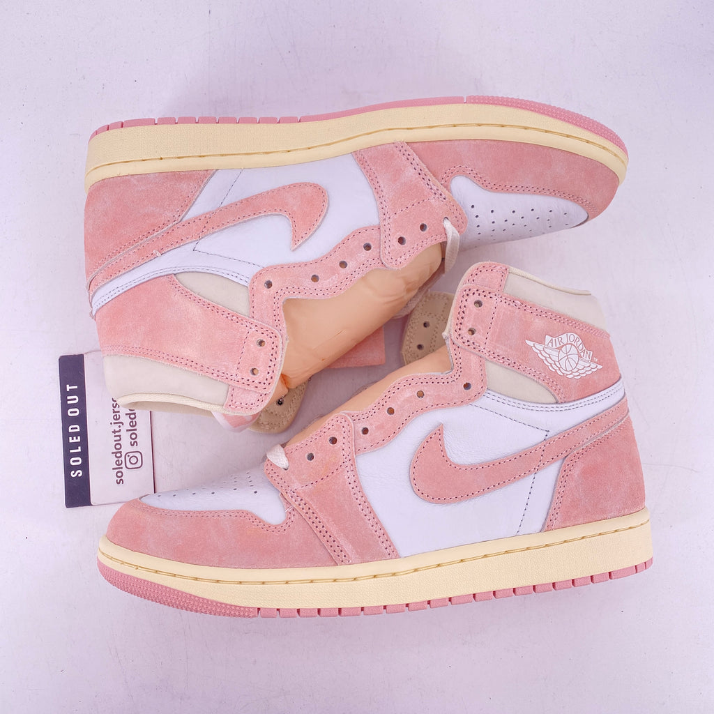 Air Jordan (W) 1 Retro High OG "Washed Pink" 2023 New Size 10.5W