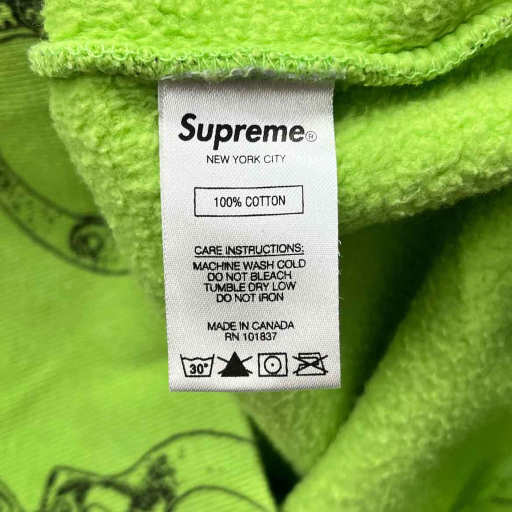 Supreme Hoodie "HANDCUFFS" Green Used Size XL