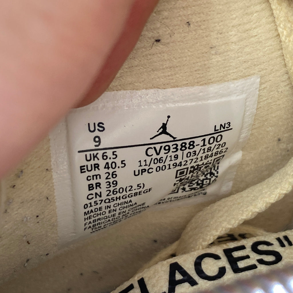 Air Jordan (W) 4 Retro "Ow Sail" 2020 New Size 9W