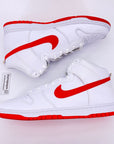 Nike Dunk High "White Picante Red" 2023 New Size 14