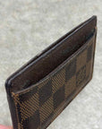 Louis Vuitton Card Holder "MONOGRAM" Used Brown