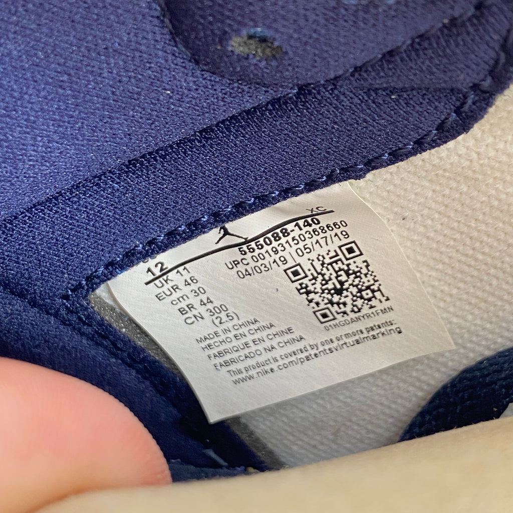 Air Jordan 1 Retro High OG "Obsidian" 2019 New Size 12