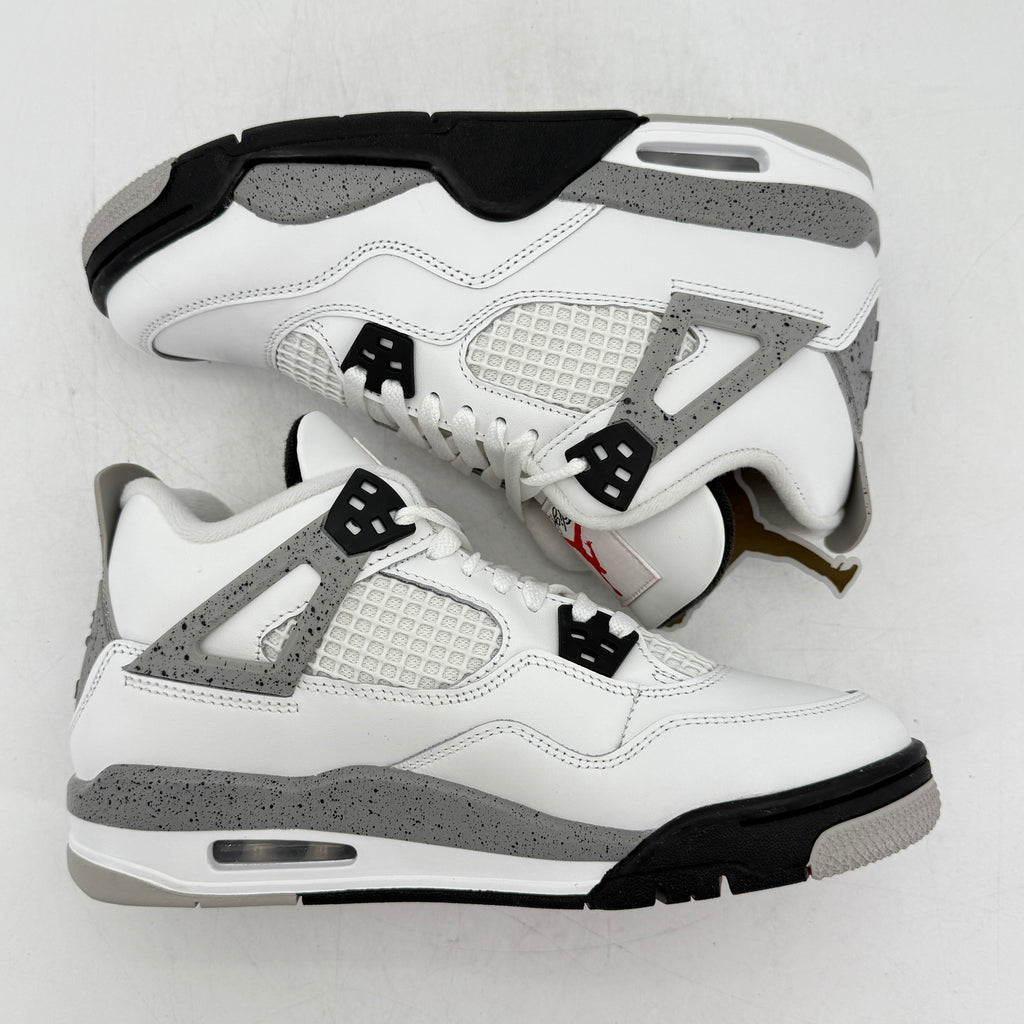Air Jordan (GS) 4 Retro "White Cement" 2025 New Size 6.5Y