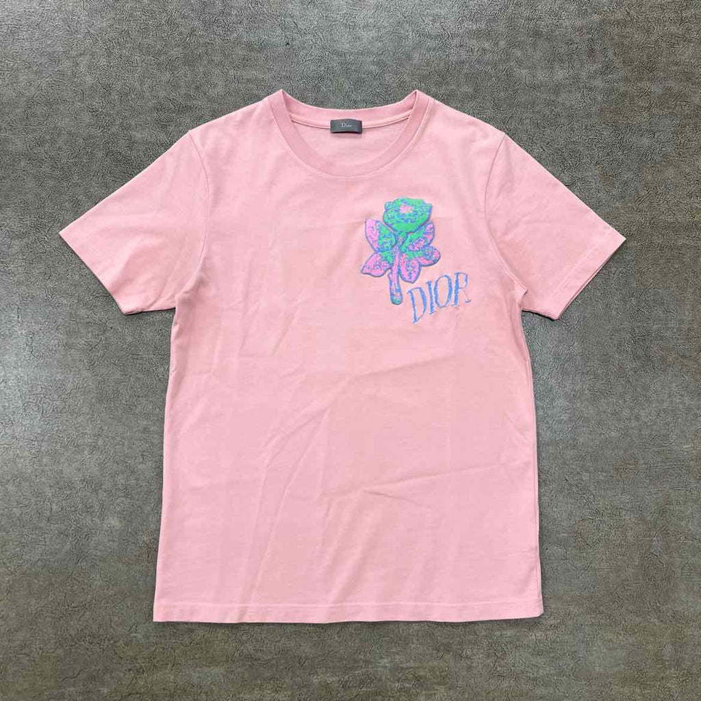 Dior T-Shirt "ALEX FOXTON" Pink Used Size M