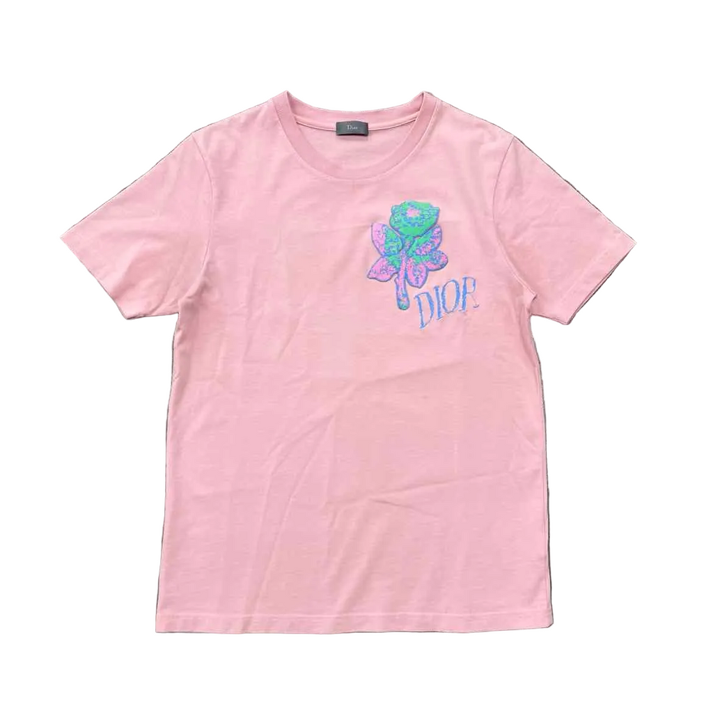 Dior T-Shirt "ALEX FOXTON" Pink Used Size M