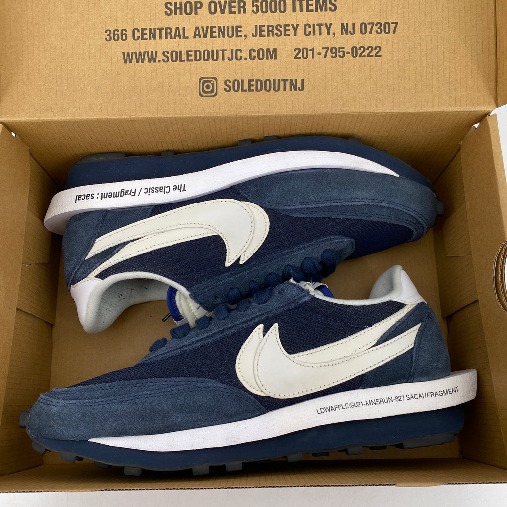 Nike LD WAFFLE / Sacai "Fragment Blue Void" 2021 Used Size 10