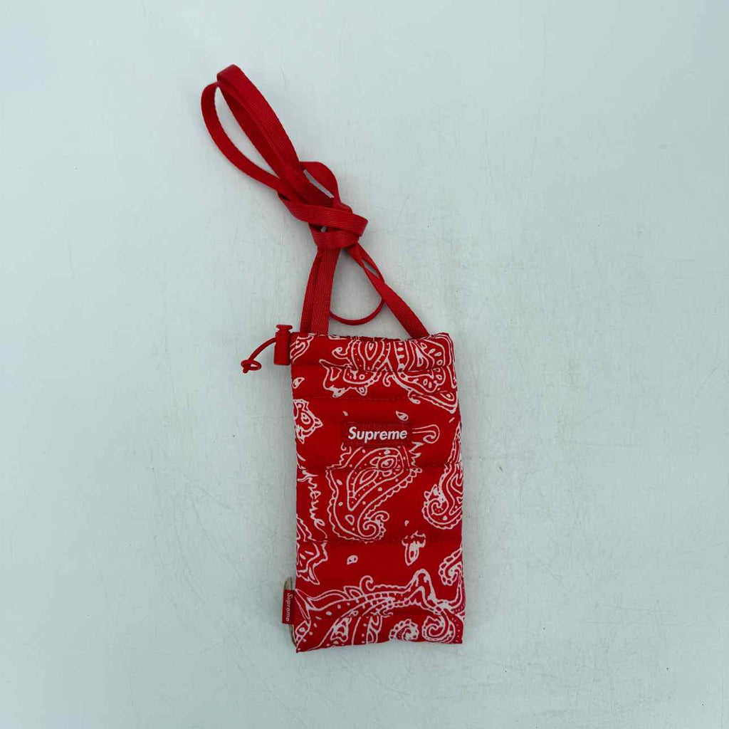 Supreme Pouch "PAISLEY" Used Red Size OS