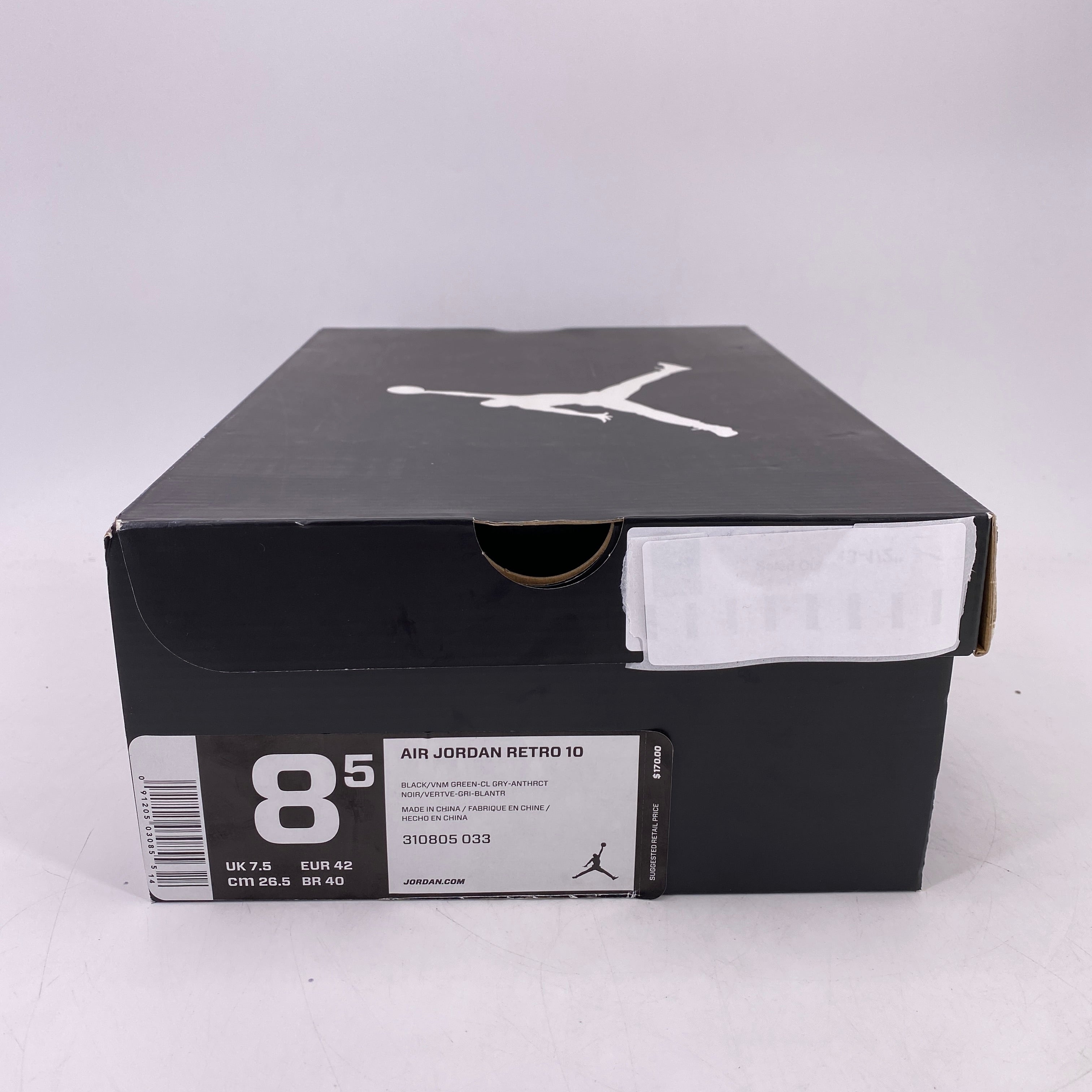 Air Jordan 10 Retro &quot;Venom Green&quot; 2014 Used Size 8.5
