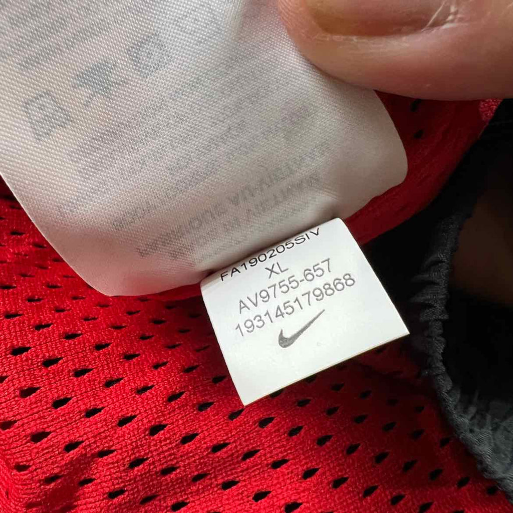 Nike Track Jacket "BLACK RED" BLACK RED Used Size XL