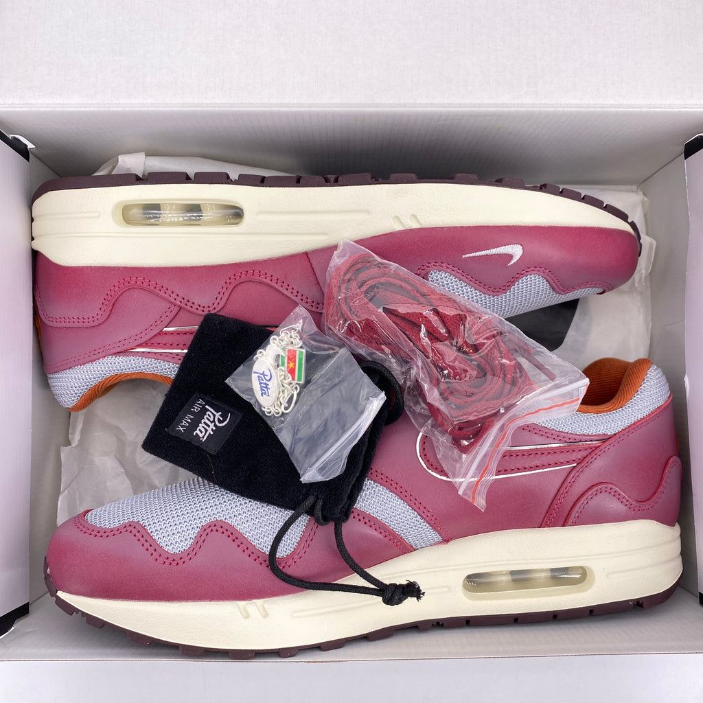 Nike Air Max 1 / Patta "Waves Maroon" 2021 New Size 11.5